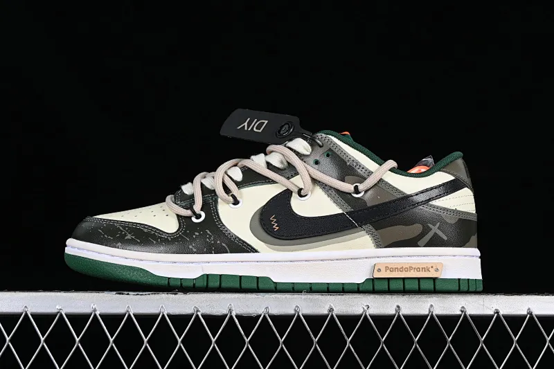 All Categories Nk SB Dunk Series Nk SB Dunk Low Low-top sneakers Nk Dunk Low Panda Prank Jungle Crossing Wilderness Ore Morandi Army Green Retro SB Strap Low-top Casual Shoes DD1391-300